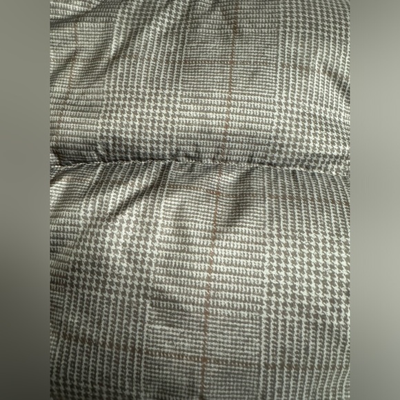 Theory Glen Plaid High Neck Puffer Jacket - Picture 3 of 9